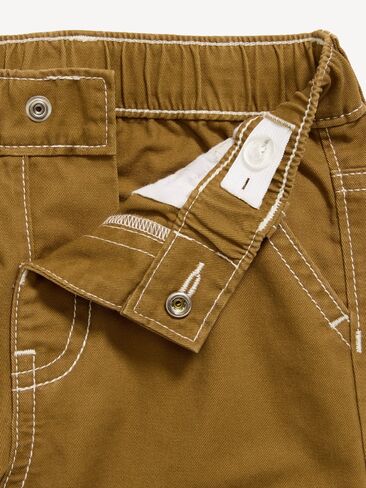 بنطال Old Navy Carpenter Utility Twill للأولاد الصغار - بني كراميل in Kuwait