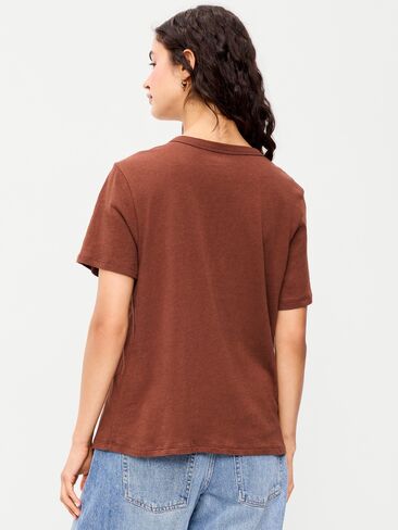 تي شيرت Old Navy EveryWear برقبة دائرية وشعار جرافيك - Coco de mer in Kuwait