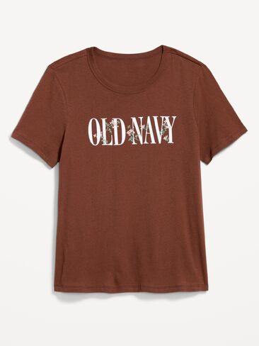 تي شيرت Old Navy EveryWear برقبة دائرية وشعار جرافيك - Coco de mer in Kuwait