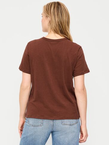 تي شيرت Old Navy EveryWear برقبة دائرية وشعار جرافيك - Coco de mer in Kuwait