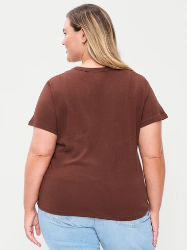 تي شيرت Old Navy EveryWear برقبة دائرية وشعار جرافيك - Coco de mer in Kuwait