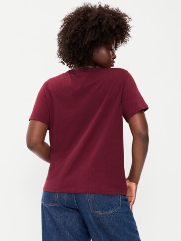 تي شيرت Old Navy EveryWear برقبة دائرية - طلاء أحمر in Kuwait