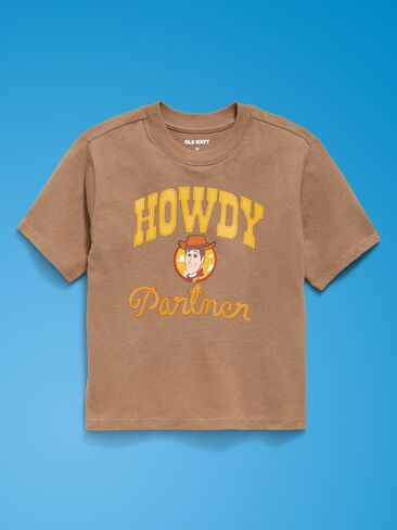 Old Navy Old Navy x Pixar Toy Story Unisex Oversized Graphic T-Shirt for Toddler - Brown in Kuwait