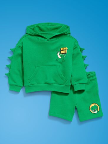 Old Navy Old Navy x Pixar Toy Story Pullover Hoodie and Shorts Set for Toddler Boys - Green Mangrove in Kuwait