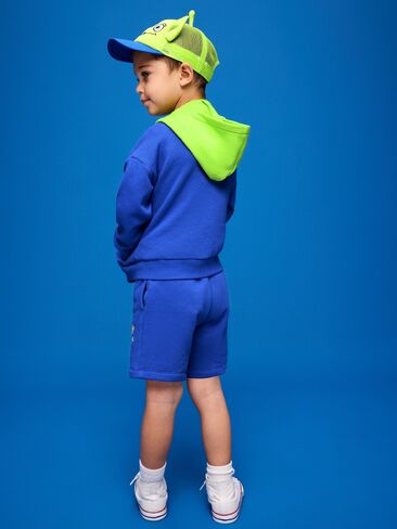 مجموعة كنزة صوفية وسروال قصير من Old Navy Old Navy x Pixar Toy Story للأولاد الصغار - أزرق مائي in Kuwait