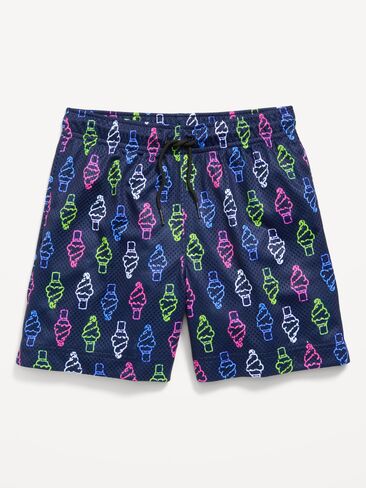 Old Navy Printed Knee Length Mesh Shorts for Boys - Ice Cream in Kuwait