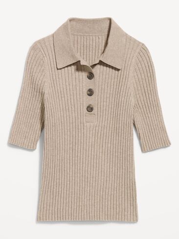 Old Navy Short-Sleeve Ribbed Polo - Mushroom in Kuwait