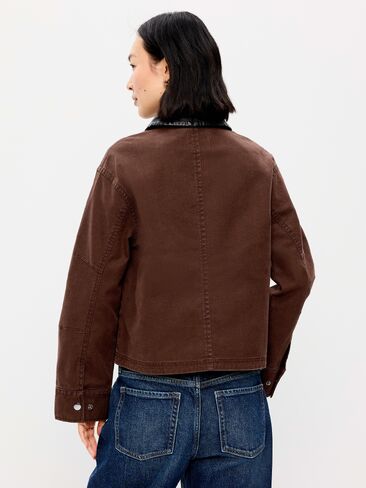 Old Navy Cropped Barn Jacket - Earthen in Kuwait