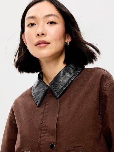 Old Navy Cropped Barn Jacket - Earthen in Kuwait
