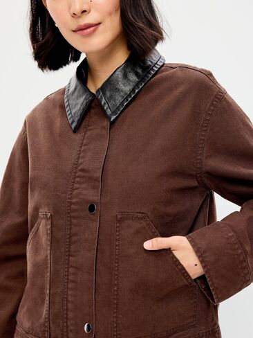 Old Navy Cropped Barn Jacket - Earthen in Kuwait