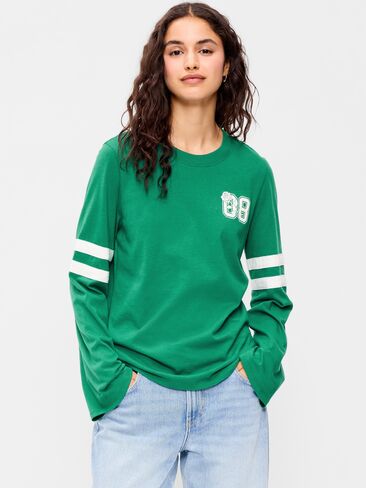 تي شيرت برسومات بأكمام طويلة من Old Navy EveryWear - جوهرة الغابات المطيرة in Kuwait