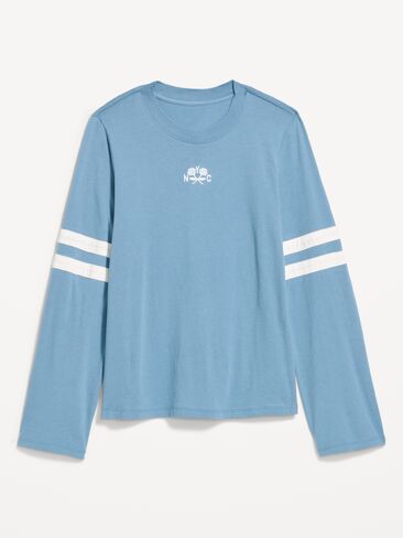 تي شيرت Old Navy EveryWear بأكمام طويلة - أزرق طبيعي in Kuwait