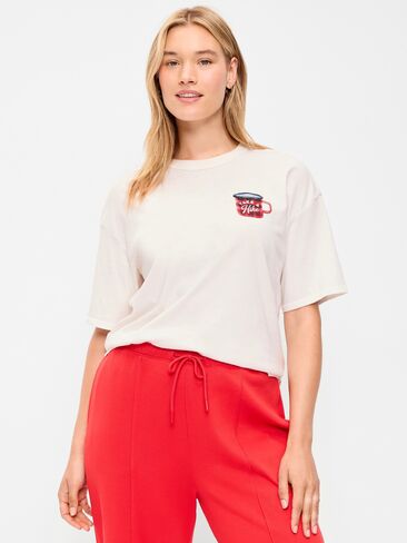 تي شيرت برسومات ذات رقبة دائرية من Old Navy - ملح البحر in Kuwait