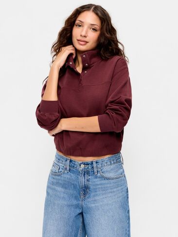 Old Navy SoComfy Funnel-Neck Sweatshirt - Reddy Or Not in Kuwait