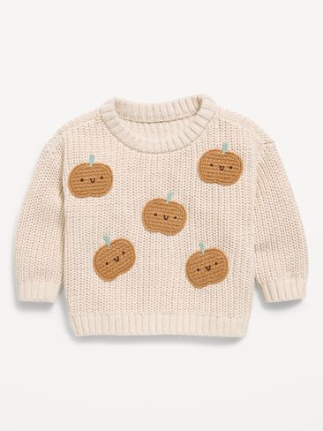 Old Navy Unisex Loose Sweater for Baby - Pumpkins in Kuwait