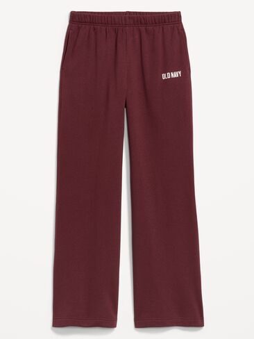 بنطال رياضي واسع الأرجل من الصوف عالي الخصر من Old Navy - أحمر أم لا in Kuwait
