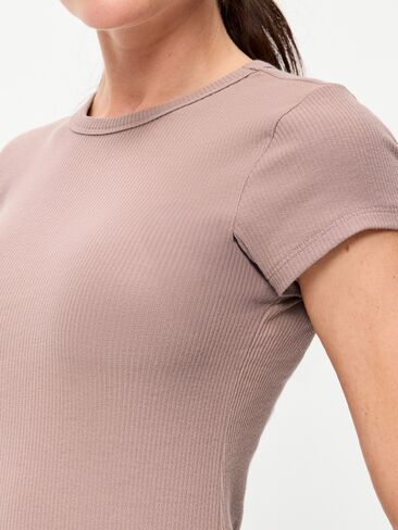 تي شيرت Old Navy CloudLite مضلع برقبة دائرية - موكا in Kuwait
