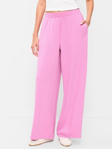 بنطلون Bounce Lite Drapey واسع الساق ذو طيات عالي الخصر من Old Navy - أوركيد in Kuwait