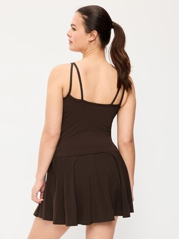 Old Navy StudioSmooth Strappy Tank Top - قهوة سوداء in Kuwait