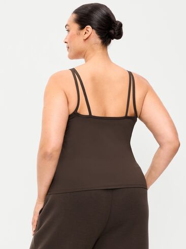 Old Navy StudioSmooth Strappy Tank Top - قهوة سوداء in Kuwait