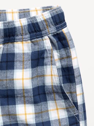 بنطلون فلانيل فضفاض منقوش من Old Navy للأولاد - أبيض منقوش in Kuwait