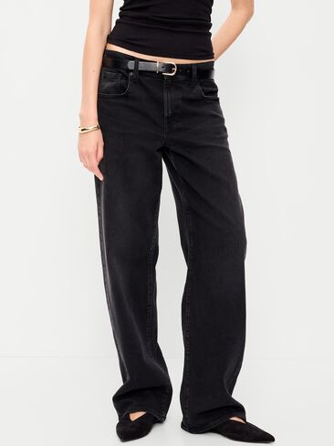 Old Navy Low-Rise Loose Jeans - Autumn Night in Kuwait