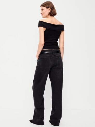 Old Navy Low-Rise Loose Jeans - Autumn Night in Kuwait