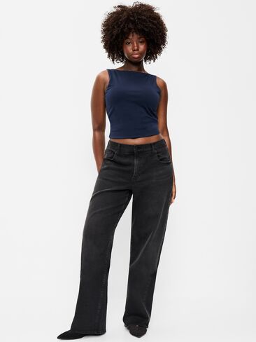 Old Navy Low-Rise Loose Jeans - Autumn Night in Kuwait