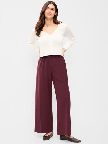 Old Navy High-Waisted Wide-Leg Trouser - Raisin Arizona in Kuwait