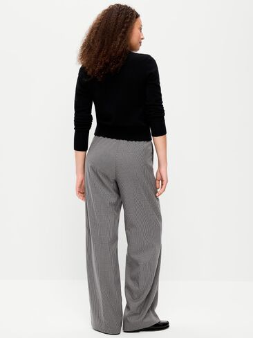 Old Navy High-Waisted Wide-Leg Trouser - Chrome Gray in Kuwait