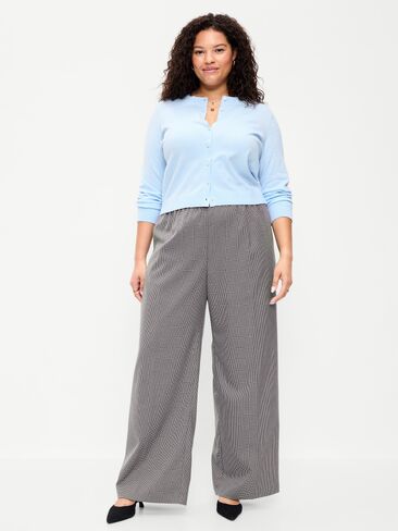 Old Navy High-Waisted Wide-Leg Trouser - Chrome Gray in Kuwait