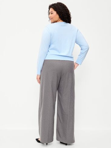 Old Navy High-Waisted Wide-Leg Trouser - Chrome Gray in Kuwait