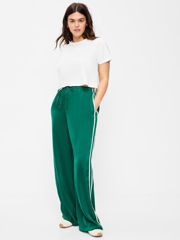 بنطال رياضي ستان عالي الخصر من Old Navy - اليشم الفيكتوري in Kuwait
