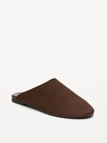 Old Navy Faux-Suede Mule Clogs for Women - Chocolate in Kuwait