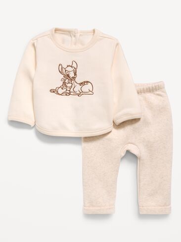 Old Navy Disney© Bambi Crew-Neck Sweatshirt and Sweatpants Set for Baby - Creme De La Creme in Kuwait