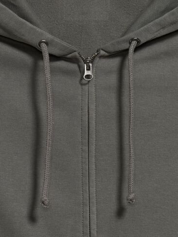 Old Navy Oversized Heavyweight Full-Zip Rotation Hoodie - Stainless Steel in Kuwait