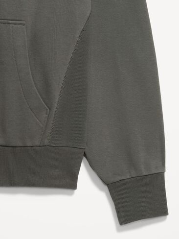 Old Navy Oversized Heavyweight Full-Zip Rotation Hoodie - Stainless Steel in Kuwait