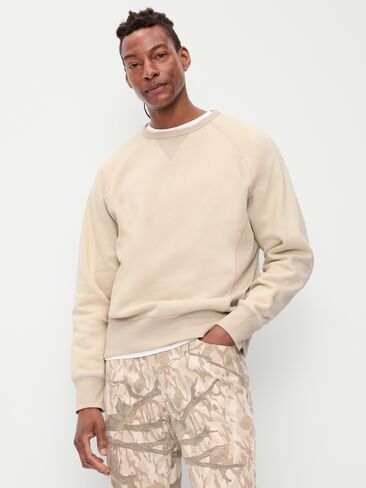 Old Navy Oversized Heavyweight Crew-Neck Sweatshirt - Wish Bone in Kuwait
