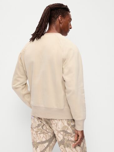 Old Navy Oversized Heavyweight Crew-Neck Sweatshirt - Wish Bone in Kuwait