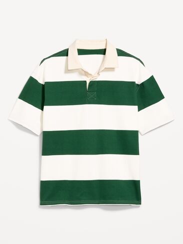 Old Navy Striped Rugby Polo - Green Stripe in Kuwait