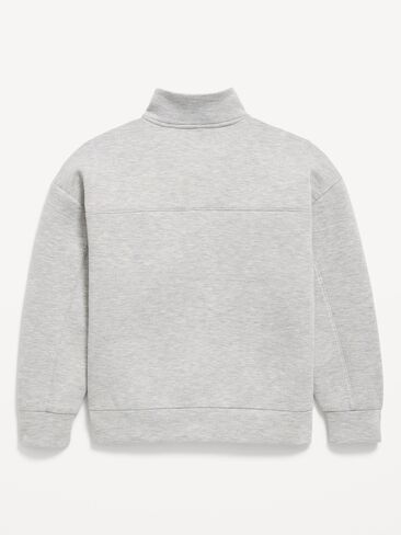 سحاب ربع كبير الحجم من Old Navy Bounce Fleece للأولاد - رمادي فاتح منقط in Kuwait