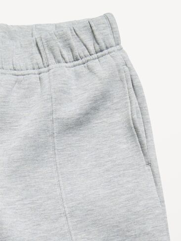 بنطلون صوف عالي الخصر بأرجل واسعة للبنات من Old Navy - رمادي مرقش in Kuwait