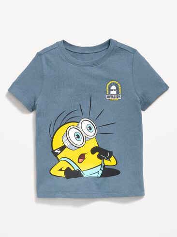تي شيرت برسومات للجنسين من Old Navy Minions™ للأطفال الصغار - لون Wintry Waters Blue in Kuwait