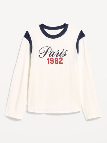 تي شيرت Old Navy EveryWear بأكمام طويلة - ملح البحر in Kuwait
