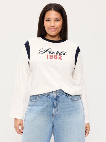 تي شيرت Old Navy EveryWear بأكمام طويلة - ملح البحر in Kuwait