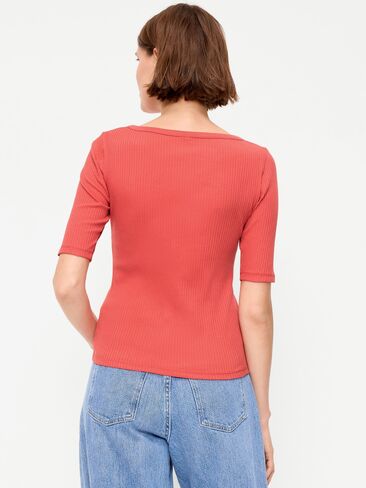 بلوزة هينلي بفتحة رقبة واسعة من Old Navy - كعكة الزنجبيل in Kuwait