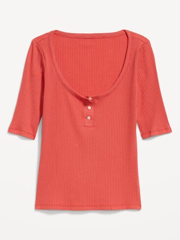 بلوزة هينلي بفتحة رقبة واسعة من Old Navy - كعكة الزنجبيل in Kuwait