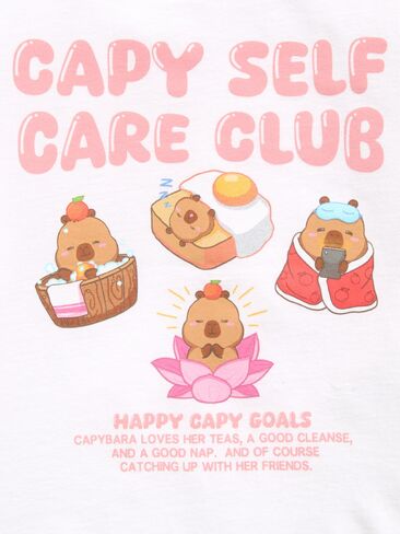 تي شيرت برسومات CapyFun™ للفتيات من Old Navy - زنابق بيضاء in Kuwait