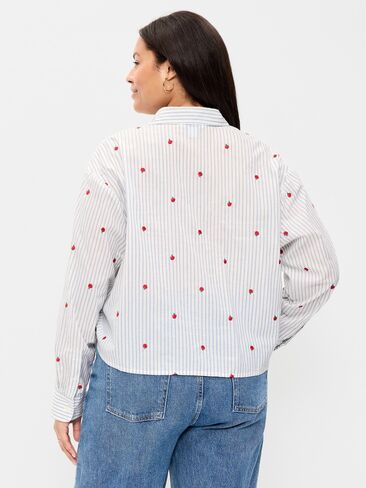 Old Navy Cropped Button-Down Shirt - Apple in Kuwait