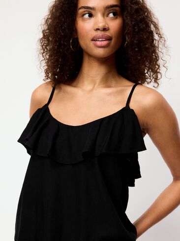 Old Navy Ruffle-Front Tank Top - Black Jack in Kuwait